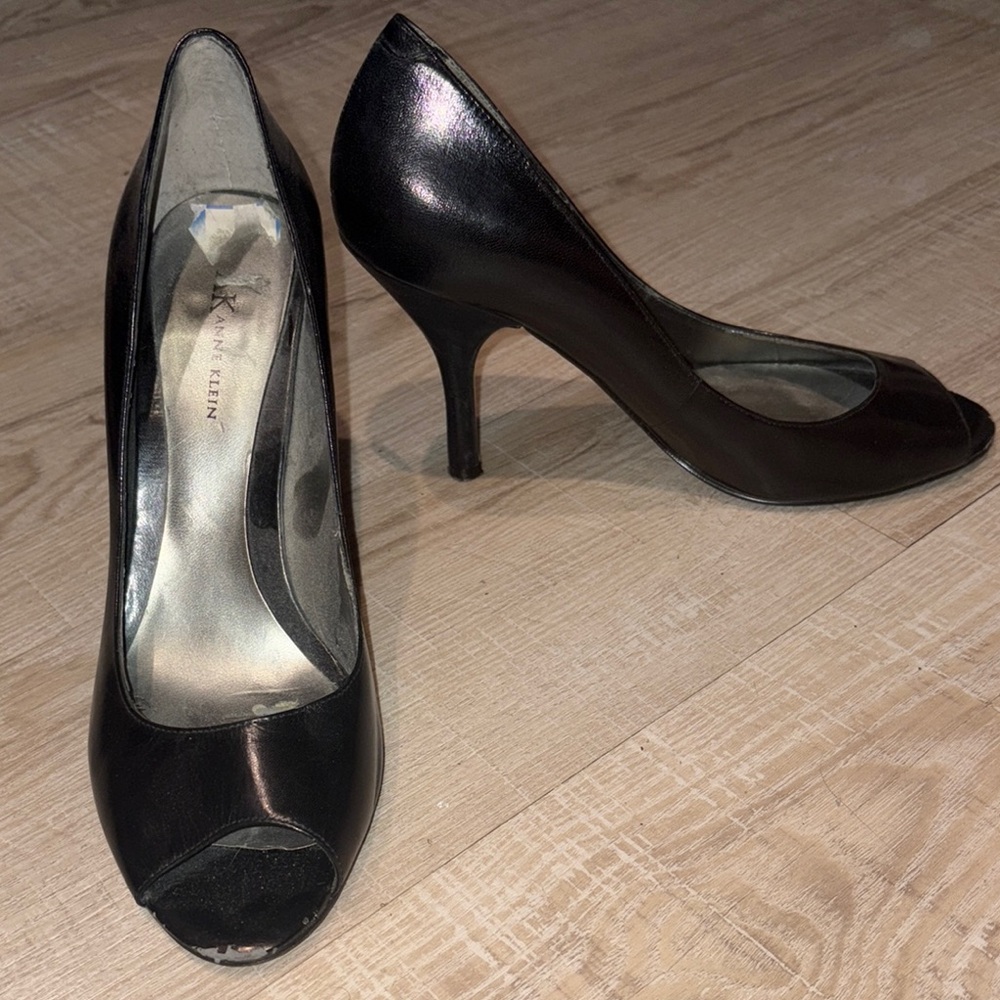 Anne Klein Black Stiletto Heels